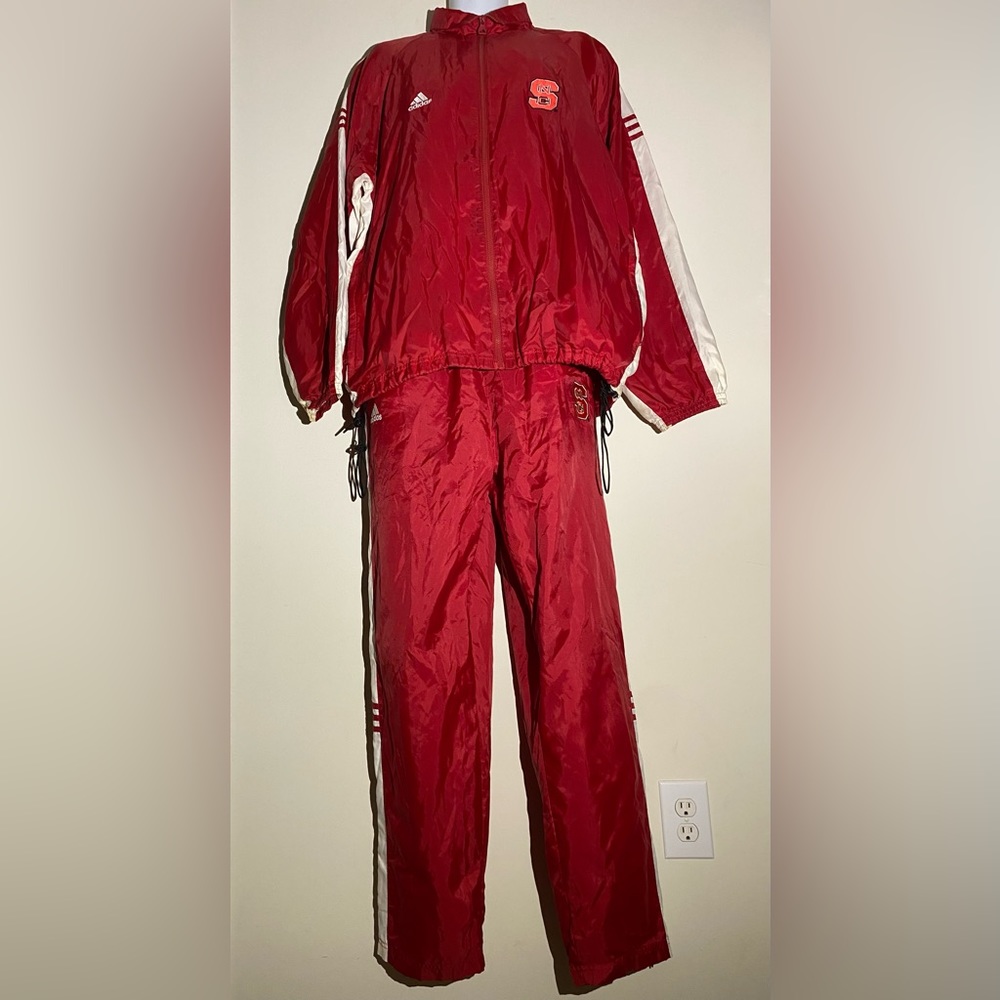 Adidas NC State Wolfpack Nylon Track Pants and Jacket